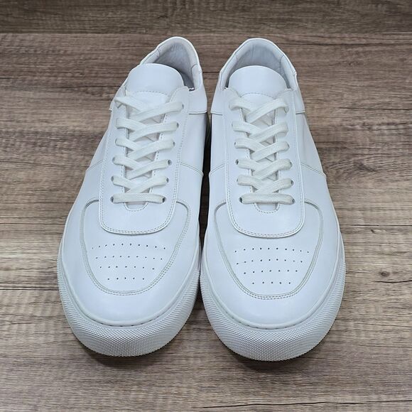 Beckett Simonon Garcia Men's Size 13 White Leather Sneakers (MSRP $179) - Picture 2 of 10